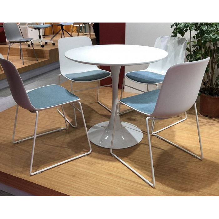 Стол COLUMN T631 WHITE D80 Стол COLUMN T631 WHITE D80