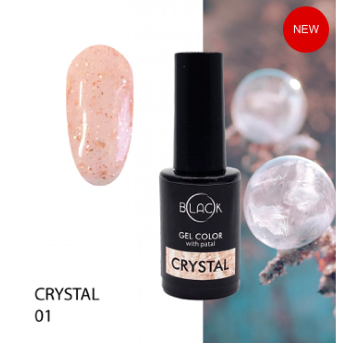 Гель-лак Black Crystal 01, 8 мл